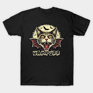 The Vampurr Cat Horror T-Shirt